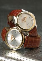 Leather Band Gold Watch, Dress Watches, Gifts