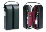 Bonded Leather Wine Tote, Leather Wine Totes, Gifts